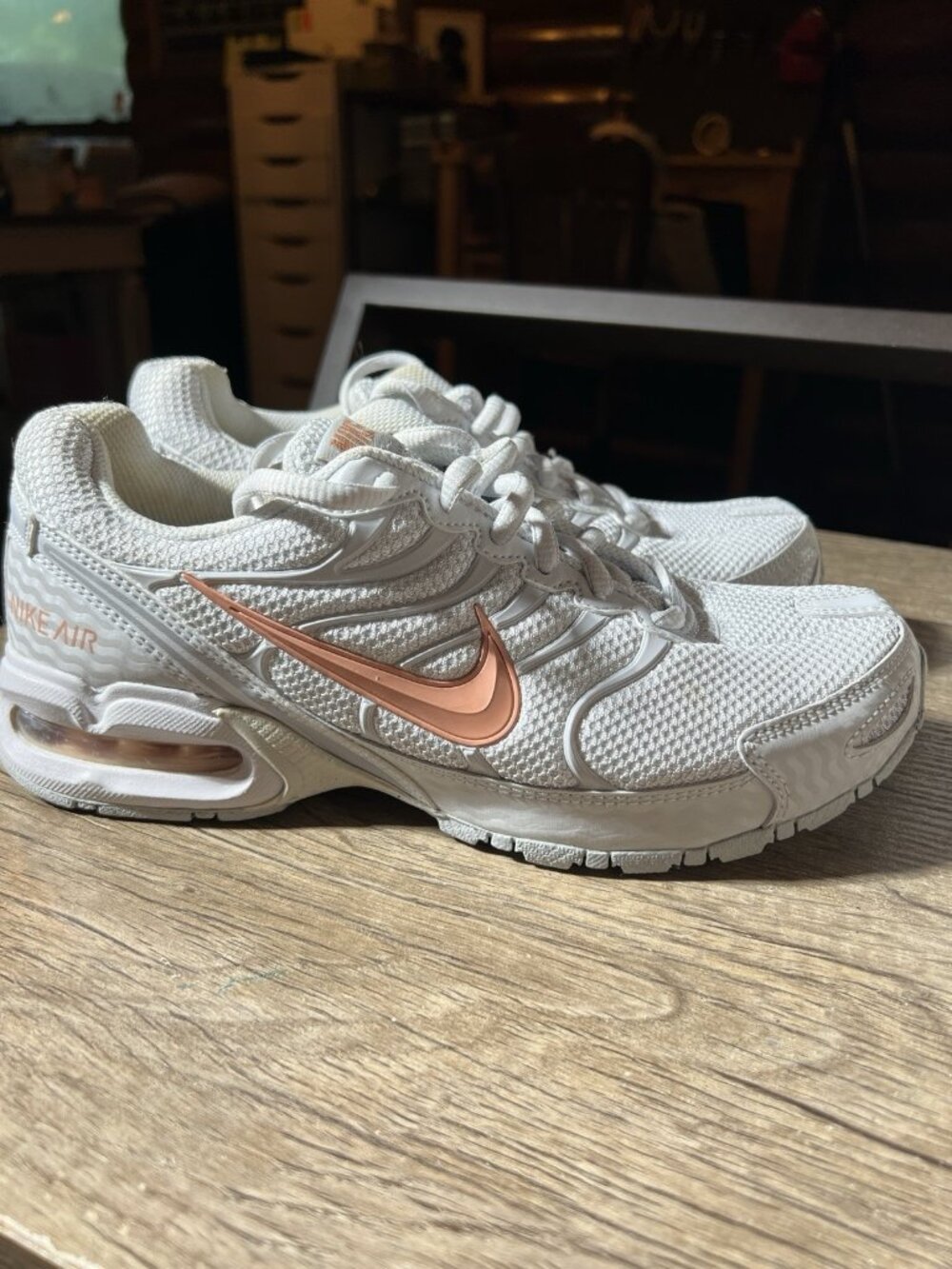 Nike Air Max Torch 4 Women’s Size 8 Platinum White Rose Gold Running Shoes